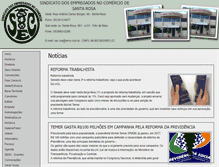 Tablet Screenshot of comerciariossantarosa.com.br